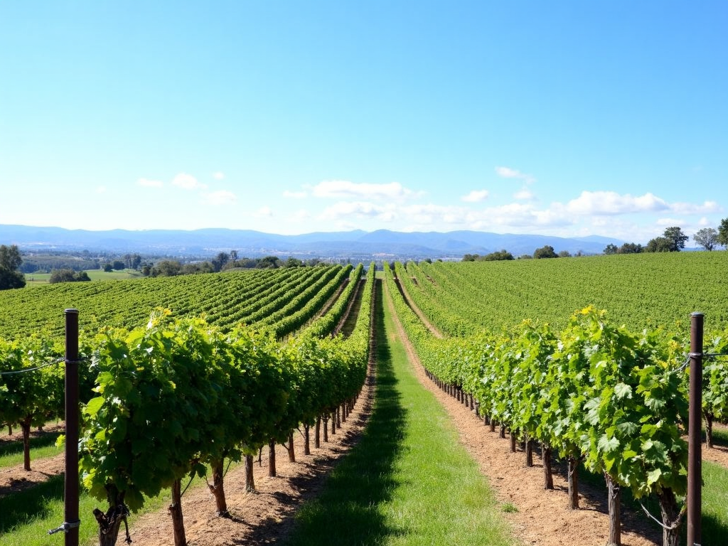 Vineyard in Lake County, California