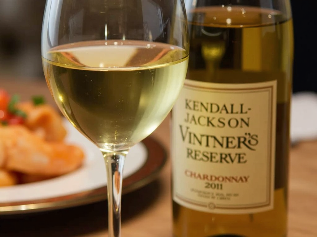 Glass of Kendall-Jackson Vintner's Reserve Chardonnay