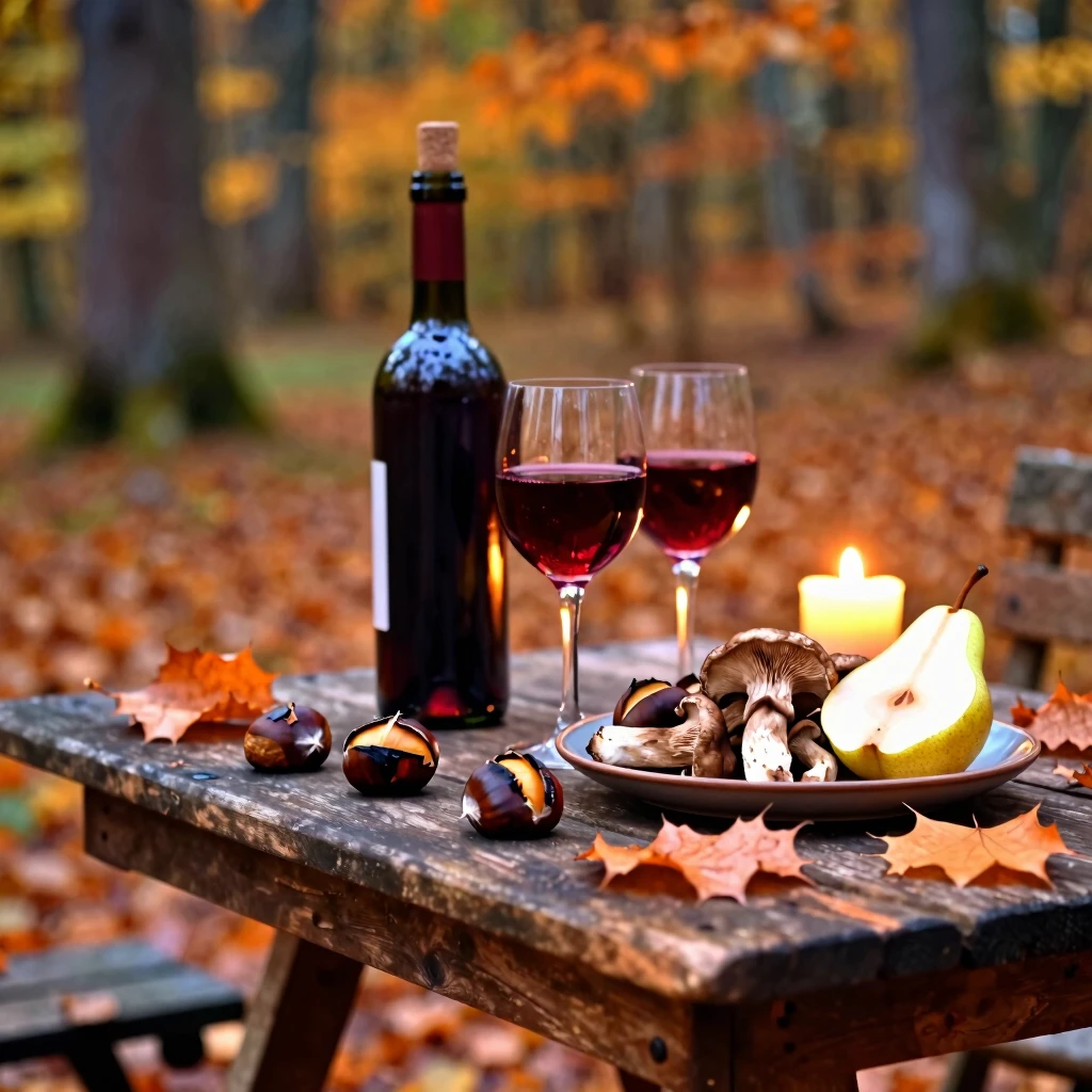 Autumn harvest table with earthy Pinot Noir pairings