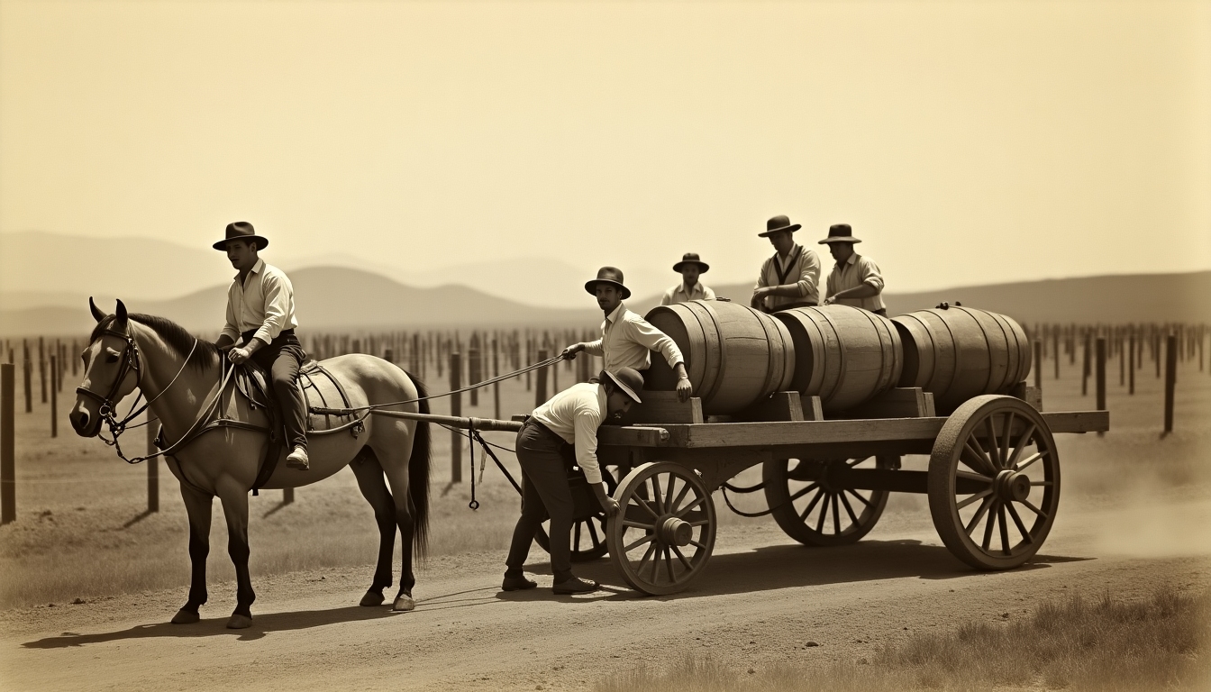 Early California vineyard workers