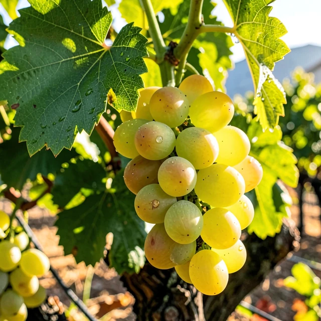 Ripe Chardonnay grapes in Jackson Family Wines vineyard