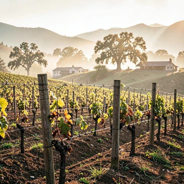 Historic 19th century Cabernet Sauvignon vineyard in California