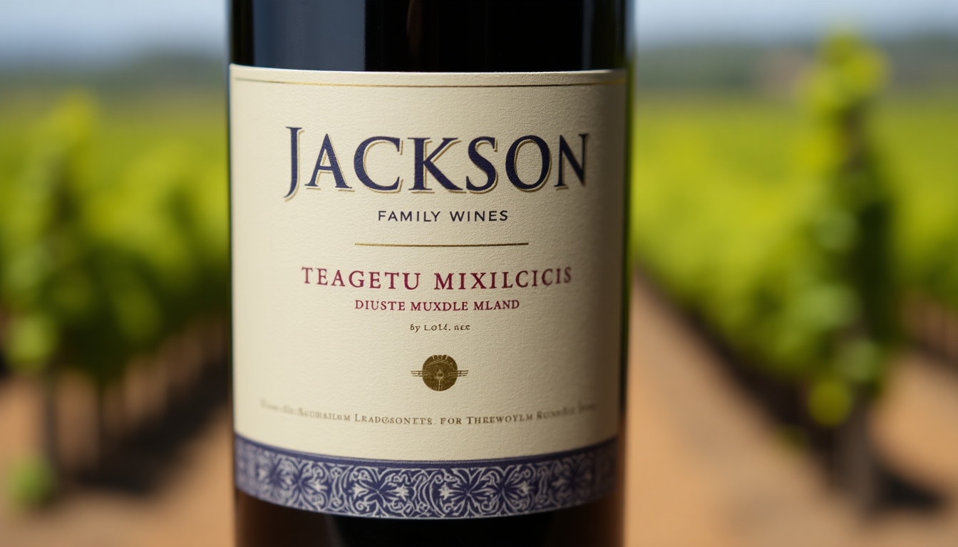 Jackson Family Wines bottle label.