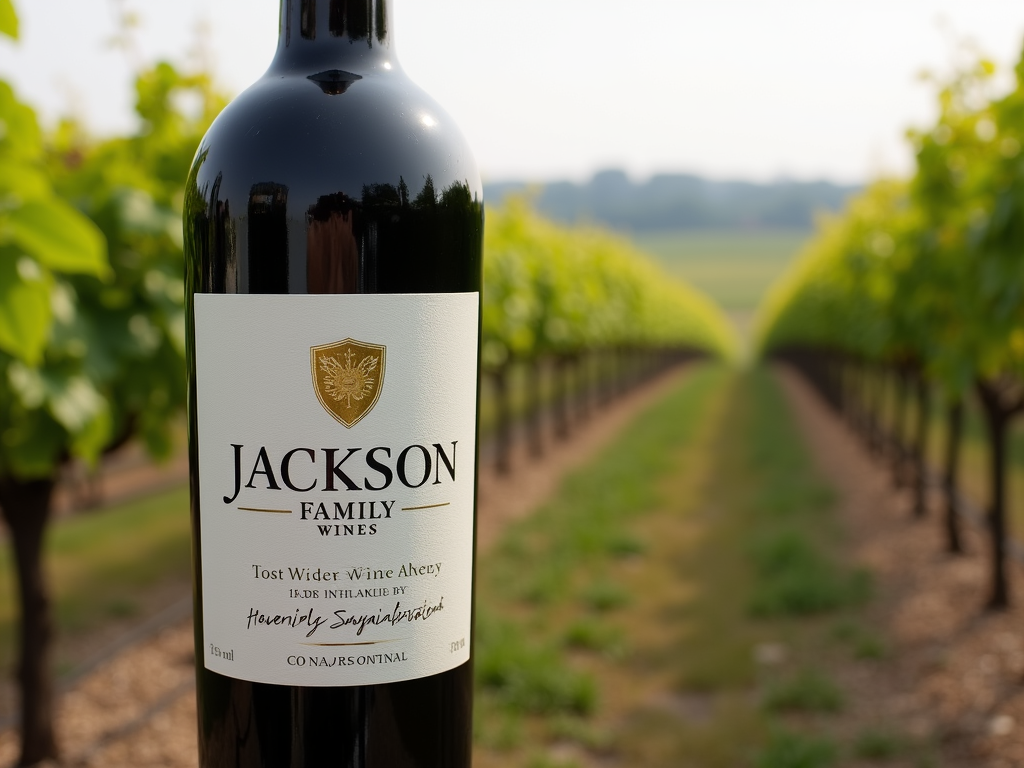 Jackson Family Wines sustainable wine bottle