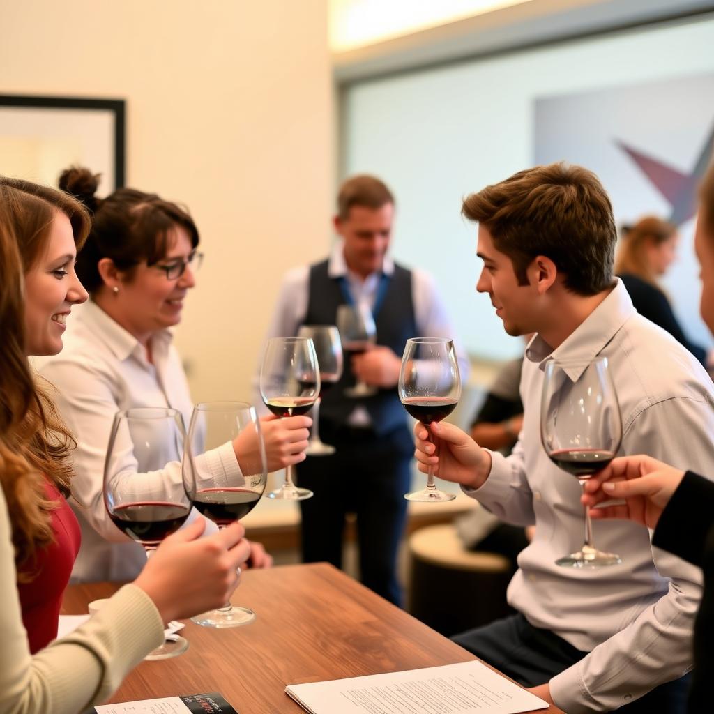 A wine tasting event.