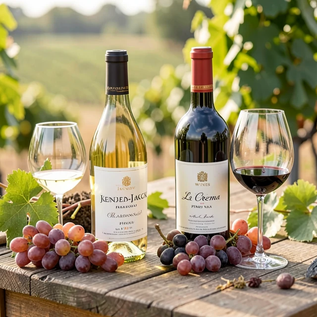 Selection of premium Jackson Family Wines bottles