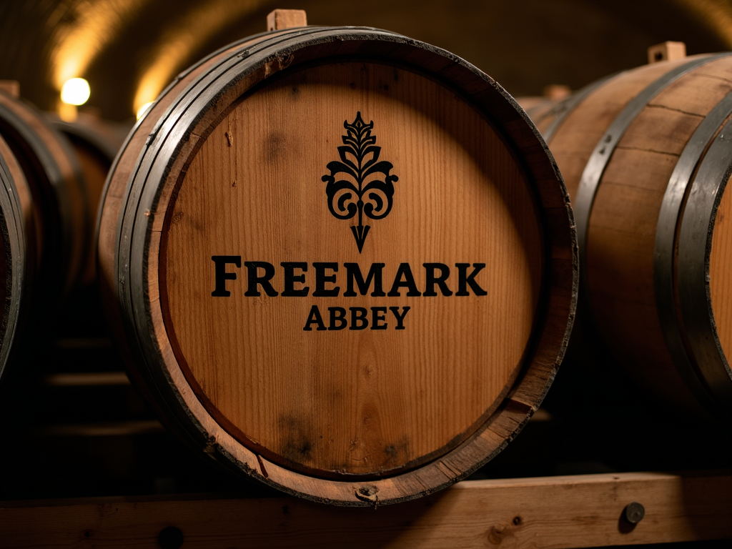 Historic wine barrel in a cellar