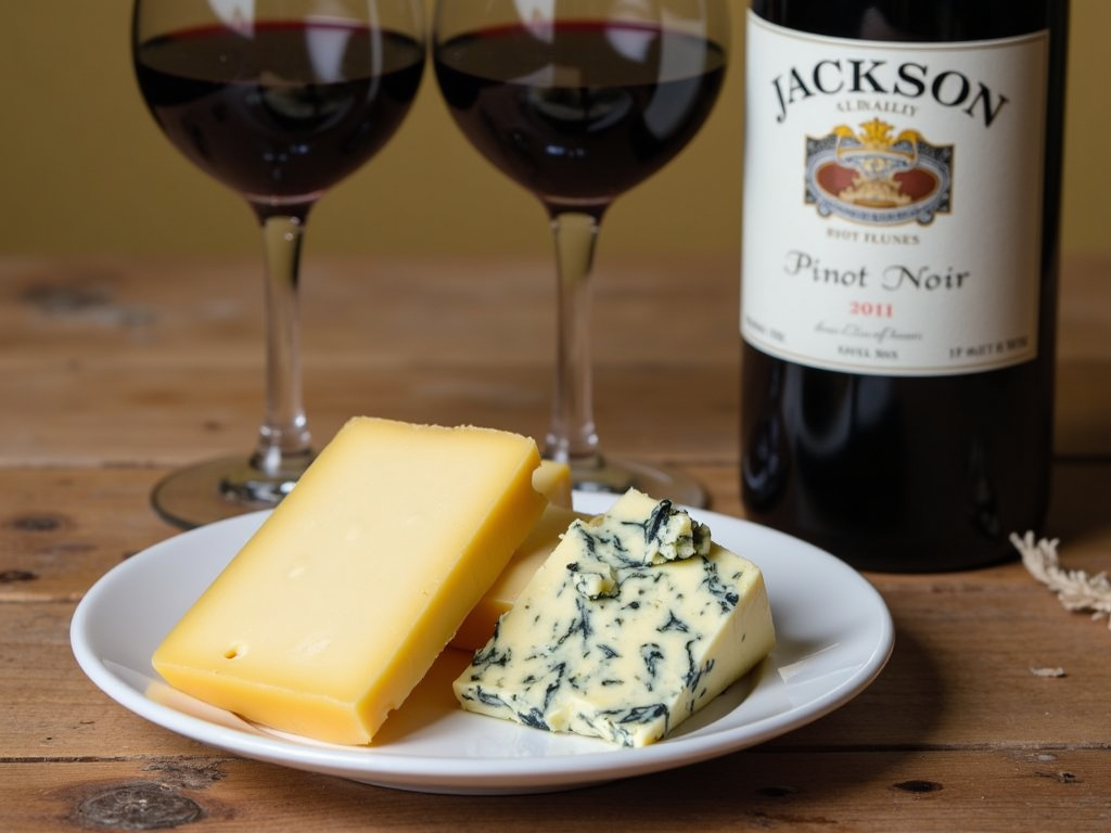 Cheese spread with Jackson Family Wines Pinot Noir