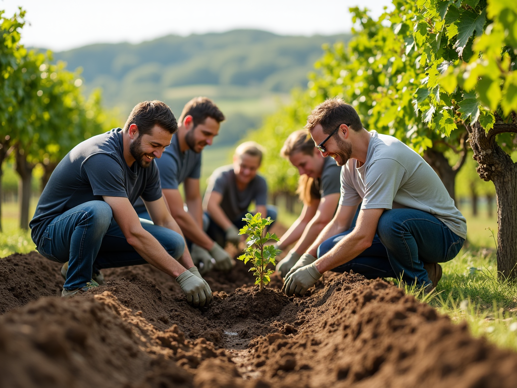 Jackson Family Wines team helping the local community.