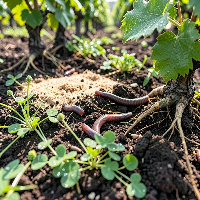 Regenerative soil practices at Jackson Family Wines vineyard