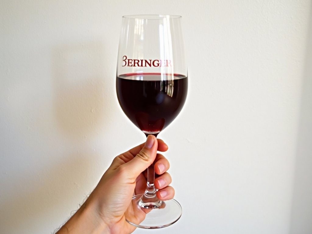 Inspecting Beringer Merlot’s color