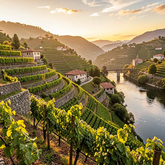 Terraced vineyards in the Douro Valley, Portugal