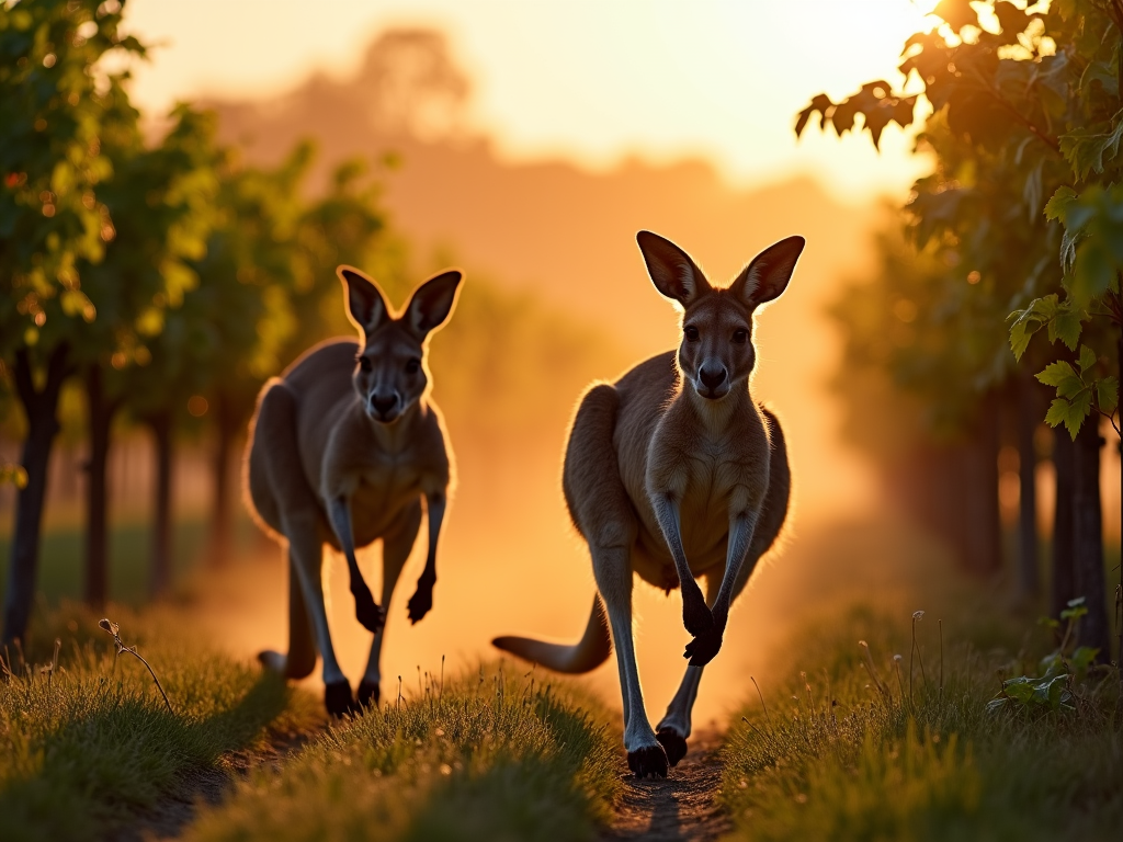 Wildlife in Australian vineyards