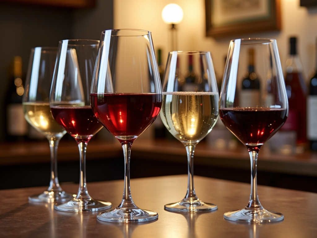 Assortment of wine glasses, highlighting the role of glassware in enhancing the wine experience.