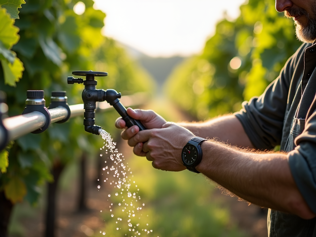 Precision irrigation in vineyard