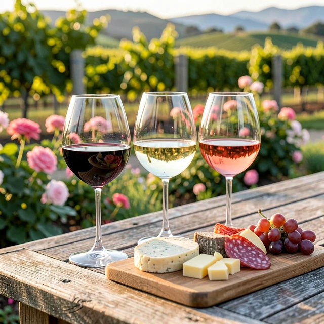 Outdoor wine tasting with local pairings in Sonoma