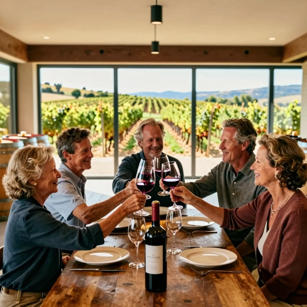 Jackson family in their winery