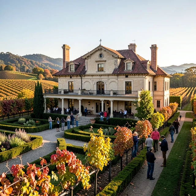 Beringer estate during a wine tasting tour