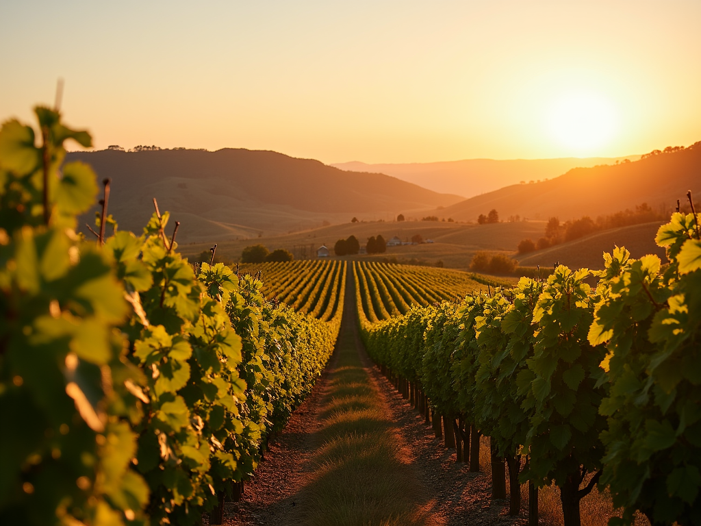 Vineyard sunset at Jackson Family Wines
