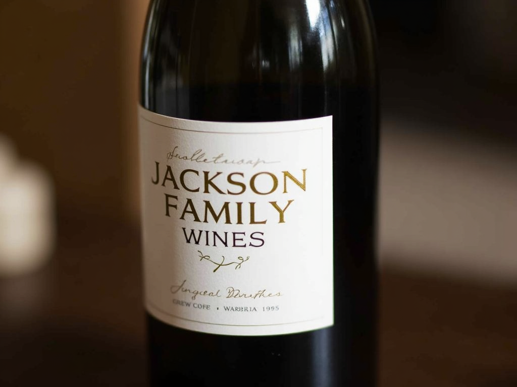 Premium wine bottle for virtual tasting
