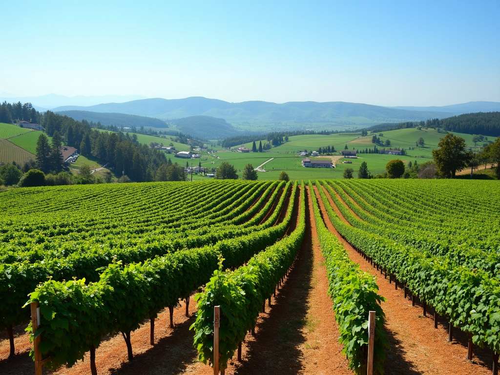 A stunning view of Jackson Family Wines’ vineyards, where nature and sustainability create the foundation for their white wine collection.
