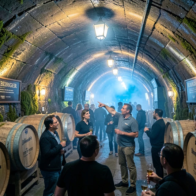 Guided exploration of Beringer’s aging wine caves