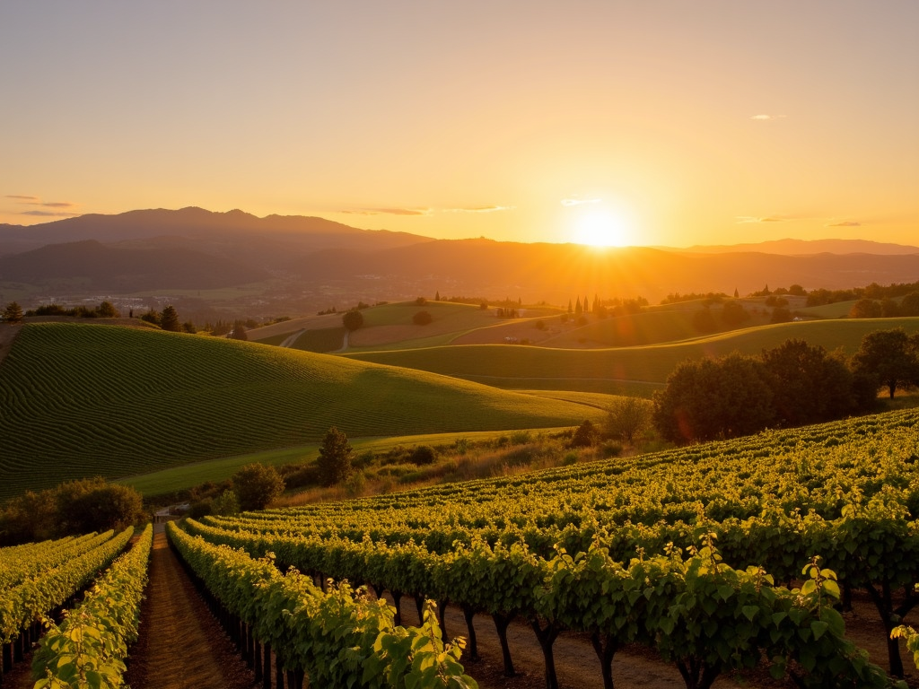 Jackson Family Wines estate at sunset
